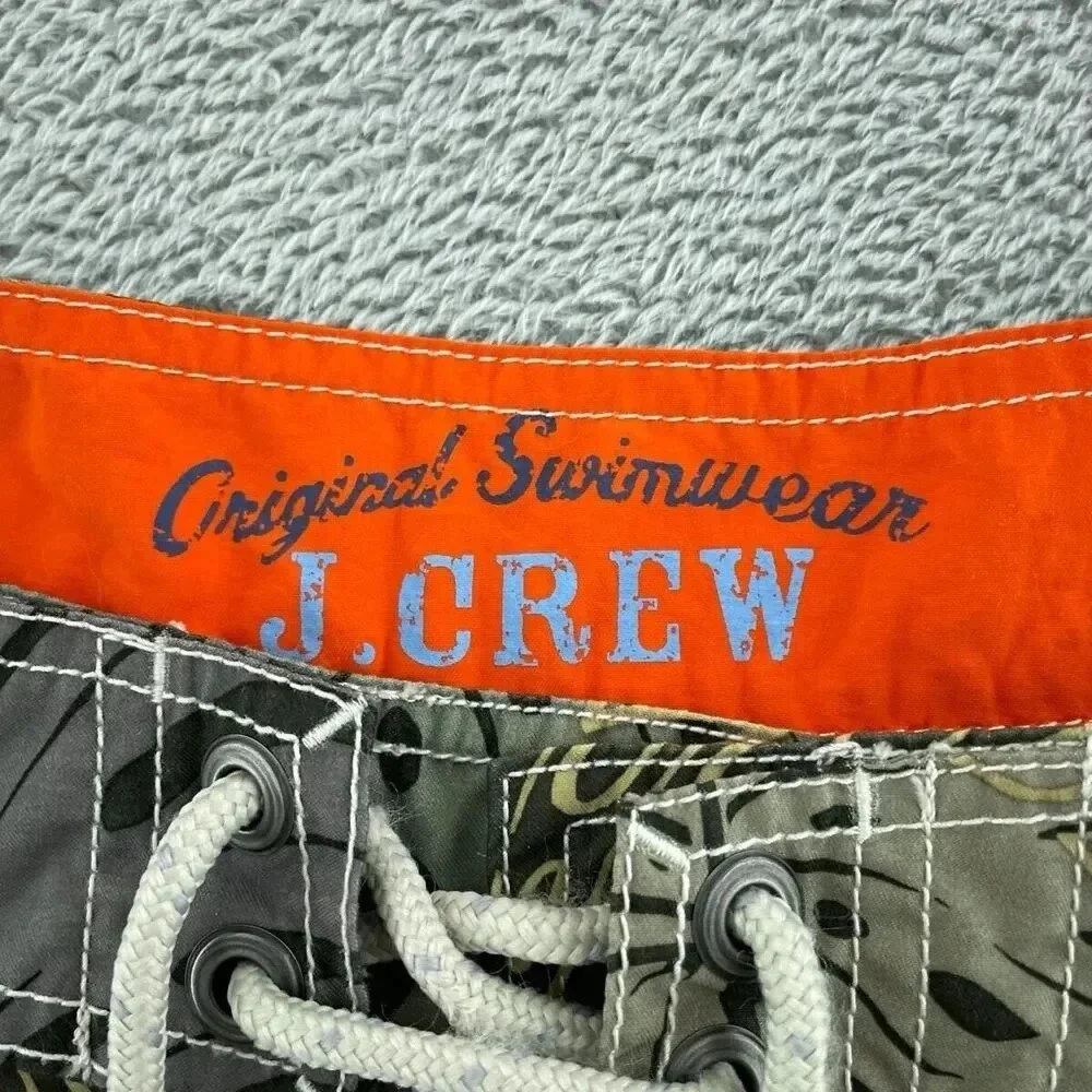 J. Crew Mens Original Swimwear Tropical Print Size 36 4708